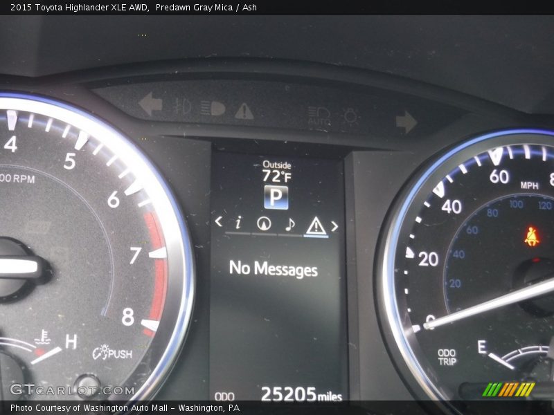 Predawn Gray Mica / Ash 2015 Toyota Highlander XLE AWD