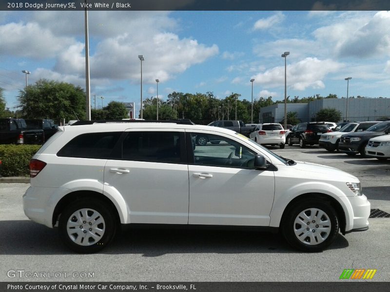 Vice White / Black 2018 Dodge Journey SE
