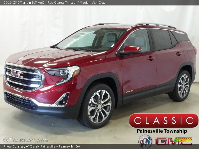 Red Quartz Tintcoat / Medium Ash Gray 2019 GMC Terrain SLT AWD
