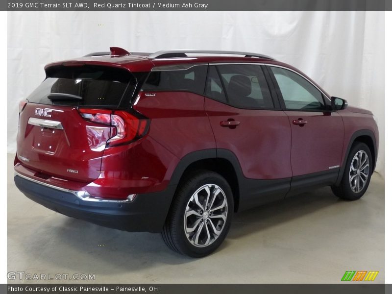 Red Quartz Tintcoat / Medium Ash Gray 2019 GMC Terrain SLT AWD