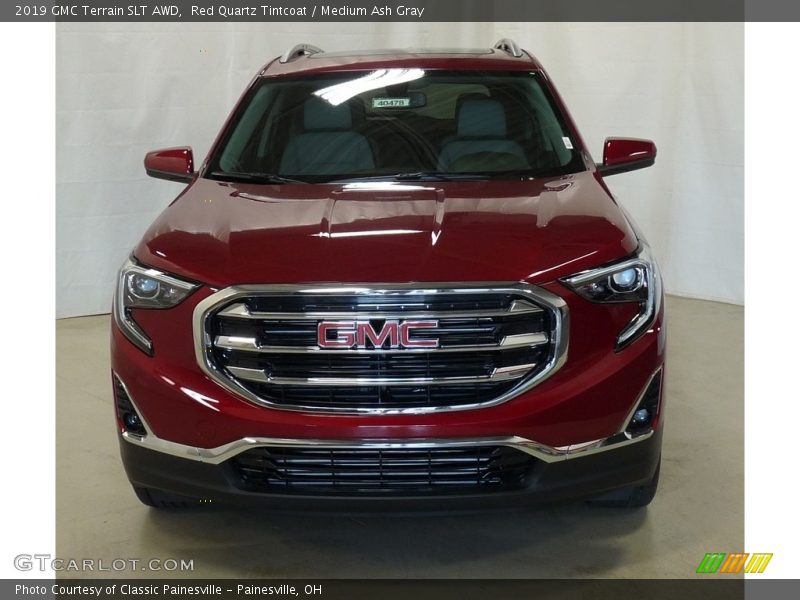 Red Quartz Tintcoat / Medium Ash Gray 2019 GMC Terrain SLT AWD