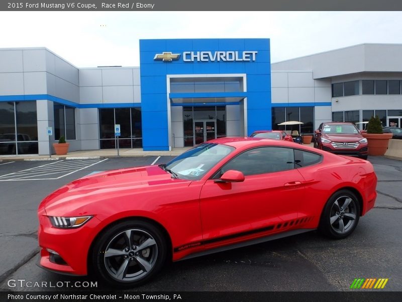 Race Red / Ebony 2015 Ford Mustang V6 Coupe