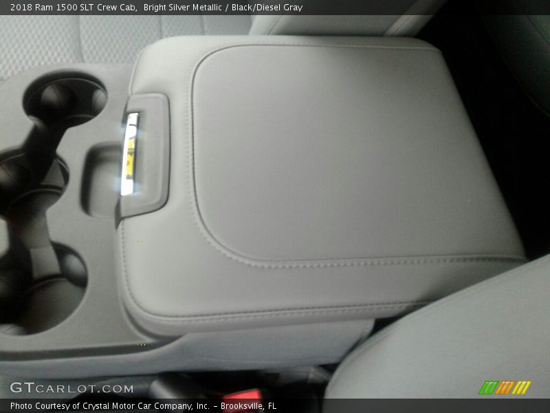 Bright Silver Metallic / Black/Diesel Gray 2018 Ram 1500 SLT Crew Cab