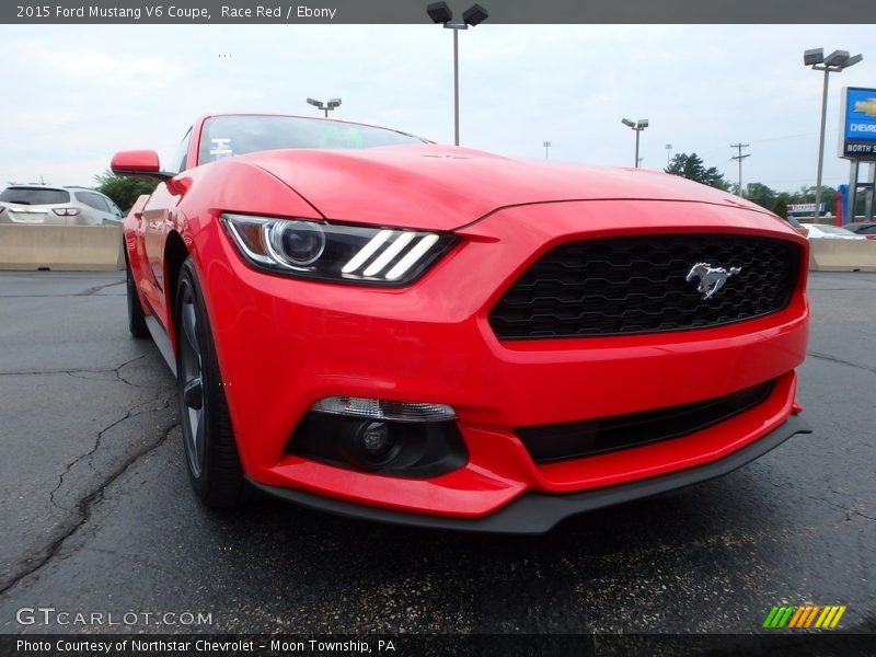 Race Red / Ebony 2015 Ford Mustang V6 Coupe