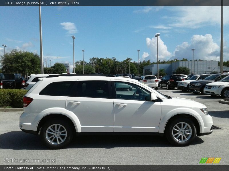 Vice White / Black 2018 Dodge Journey SXT