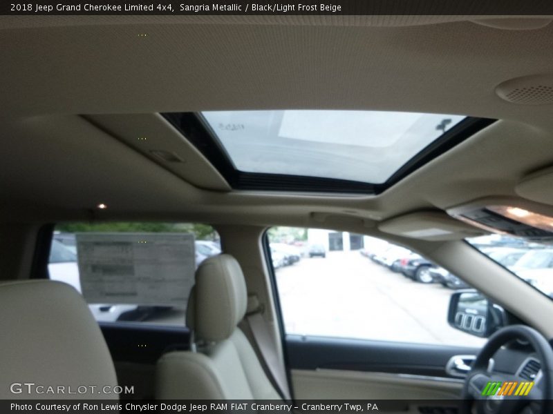 Sangria Metallic / Black/Light Frost Beige 2018 Jeep Grand Cherokee Limited 4x4