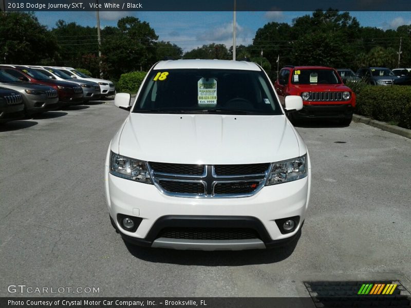 Vice White / Black 2018 Dodge Journey SXT