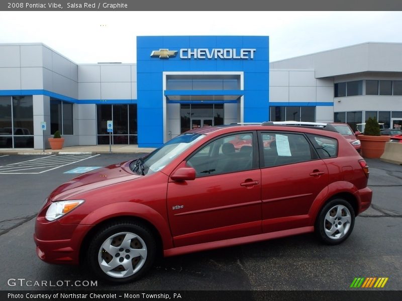 Salsa Red / Graphite 2008 Pontiac Vibe