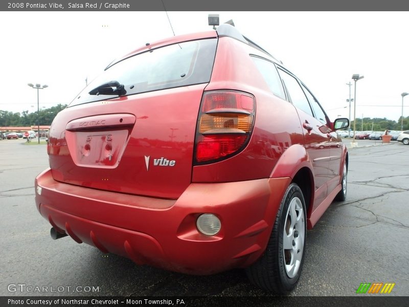 Salsa Red / Graphite 2008 Pontiac Vibe