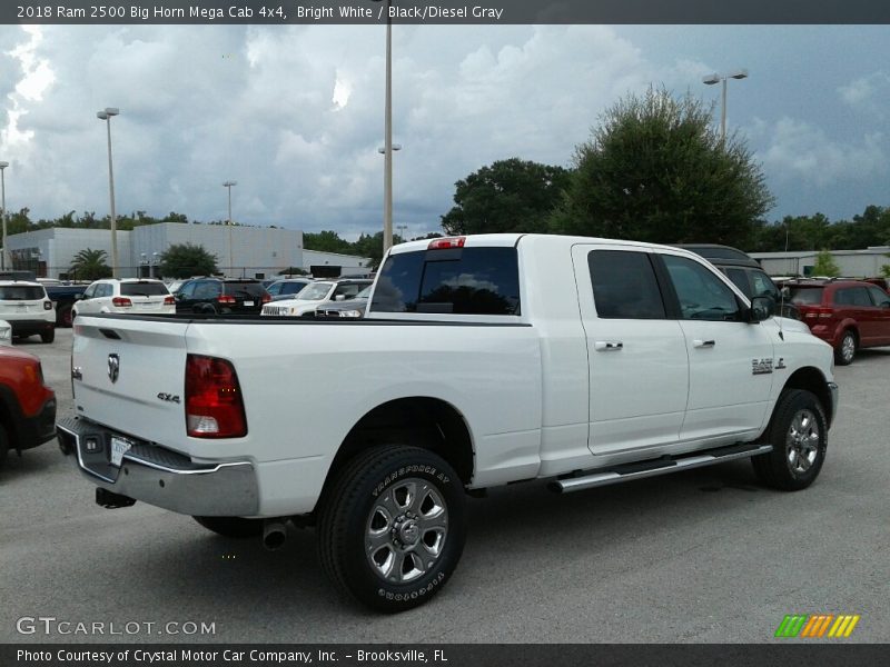 Bright White / Black/Diesel Gray 2018 Ram 2500 Big Horn Mega Cab 4x4