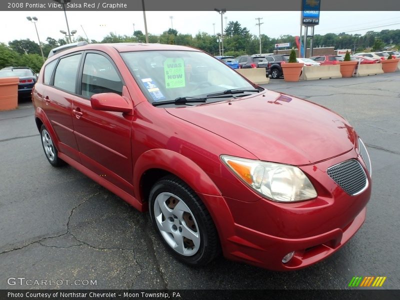 Salsa Red / Graphite 2008 Pontiac Vibe