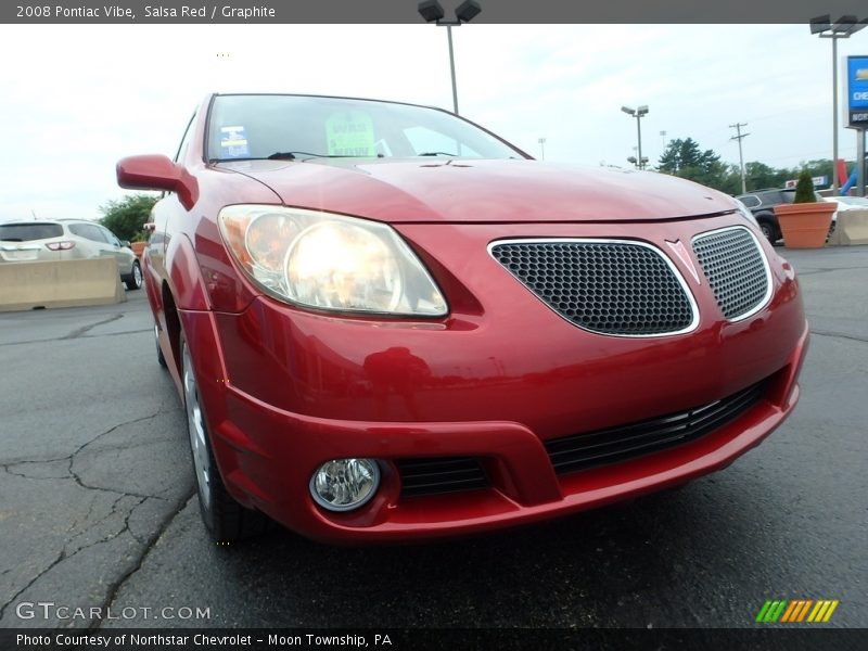 Salsa Red / Graphite 2008 Pontiac Vibe