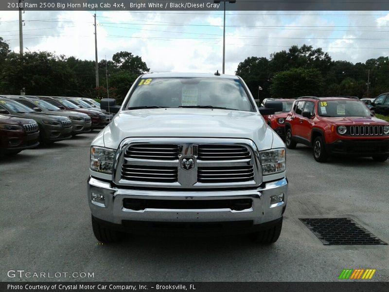 Bright White / Black/Diesel Gray 2018 Ram 2500 Big Horn Mega Cab 4x4