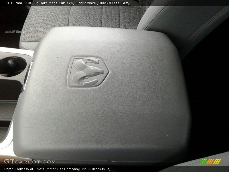 Bright White / Black/Diesel Gray 2018 Ram 2500 Big Horn Mega Cab 4x4