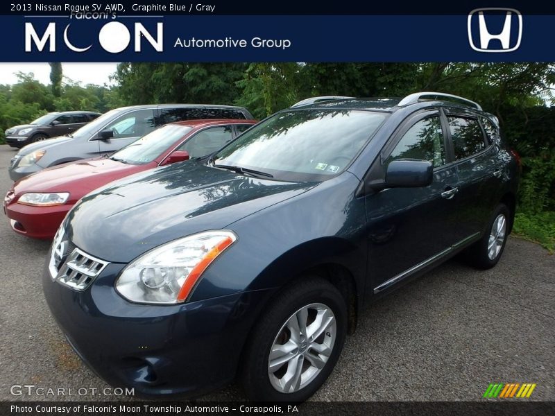 Graphite Blue / Gray 2013 Nissan Rogue SV AWD