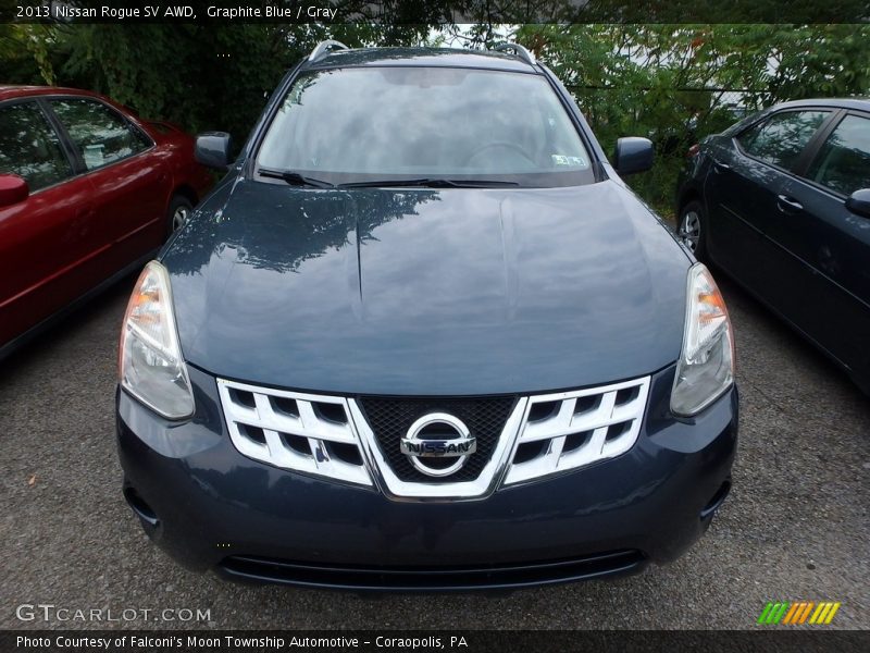 Graphite Blue / Gray 2013 Nissan Rogue SV AWD