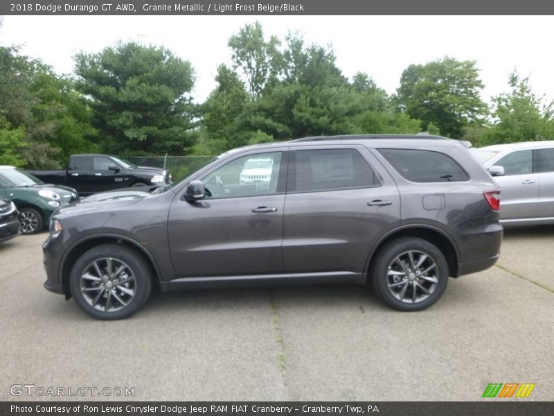 Granite Metallic / Light Frost Beige/Black 2018 Dodge Durango GT AWD