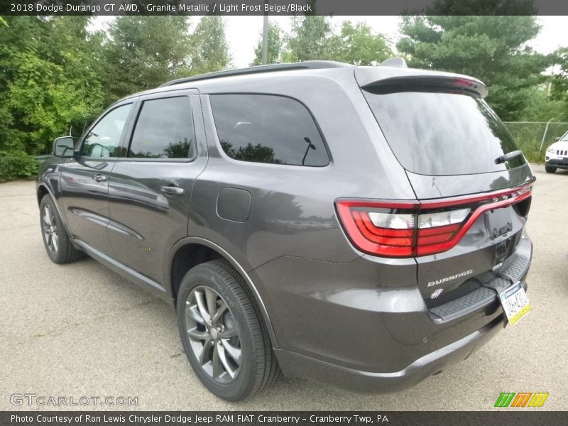 Granite Metallic / Light Frost Beige/Black 2018 Dodge Durango GT AWD