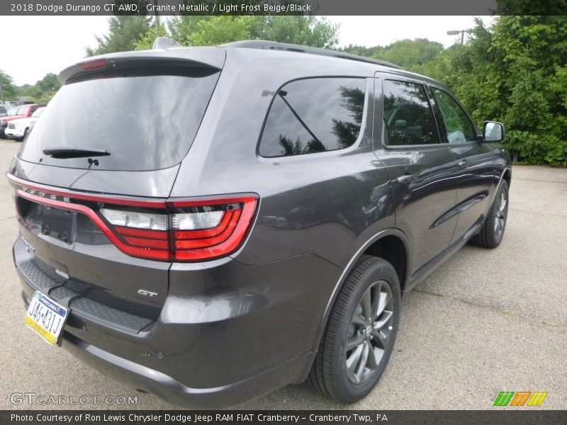 Granite Metallic / Light Frost Beige/Black 2018 Dodge Durango GT AWD