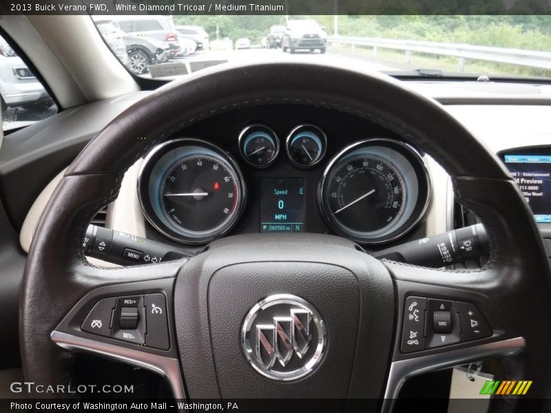 White Diamond Tricoat / Medium Titanium 2013 Buick Verano FWD