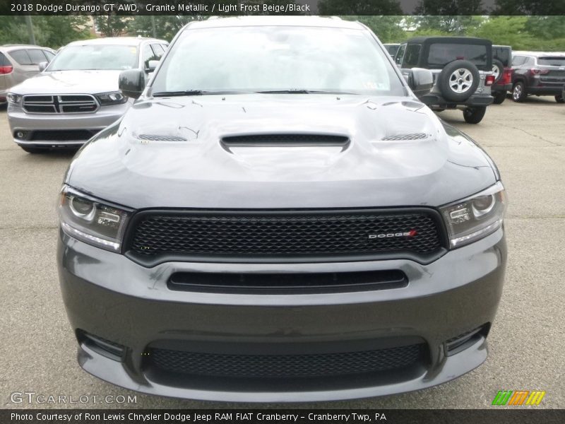 Granite Metallic / Light Frost Beige/Black 2018 Dodge Durango GT AWD