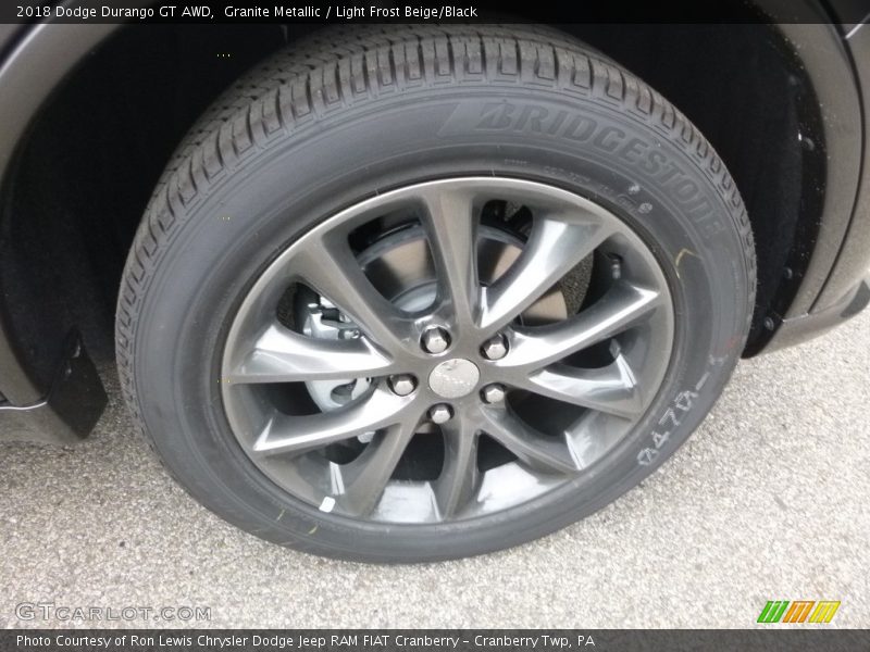 Granite Metallic / Light Frost Beige/Black 2018 Dodge Durango GT AWD