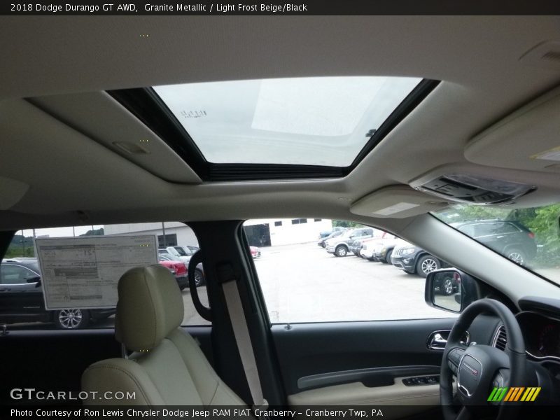 Granite Metallic / Light Frost Beige/Black 2018 Dodge Durango GT AWD