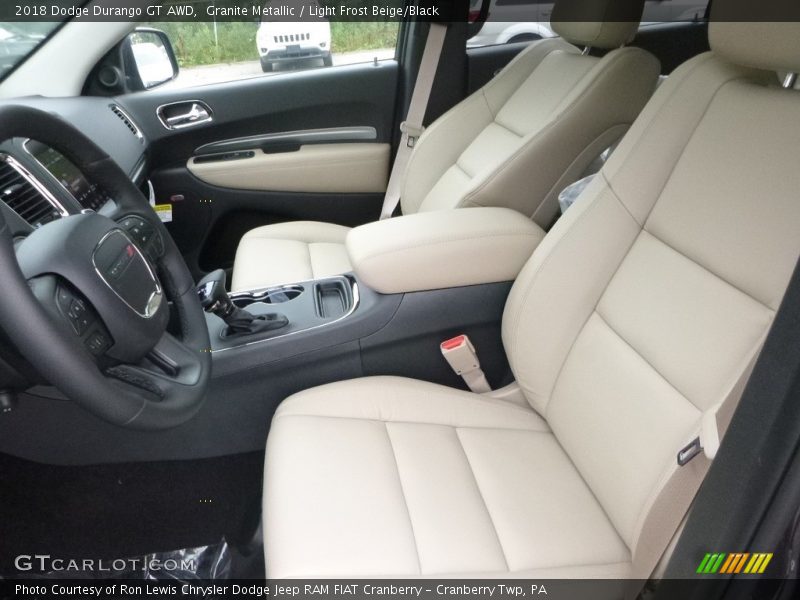 Granite Metallic / Light Frost Beige/Black 2018 Dodge Durango GT AWD