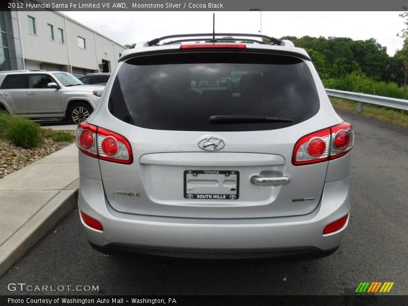 Moonstone Silver / Cocoa Black 2012 Hyundai Santa Fe Limited V6 AWD