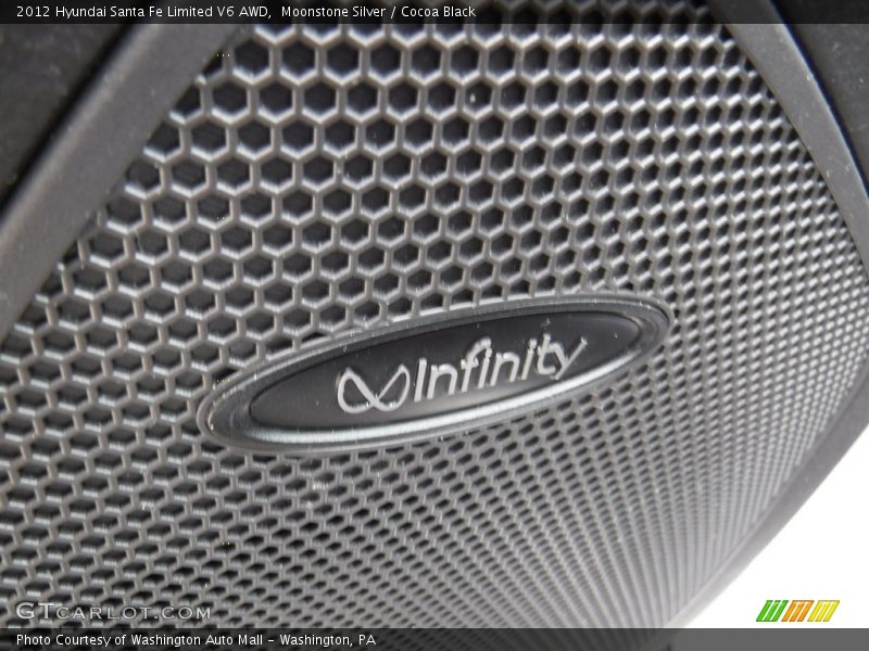 Moonstone Silver / Cocoa Black 2012 Hyundai Santa Fe Limited V6 AWD