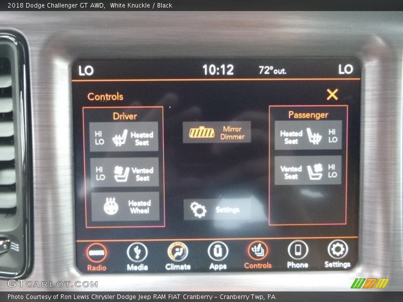White Knuckle / Black 2018 Dodge Challenger GT AWD