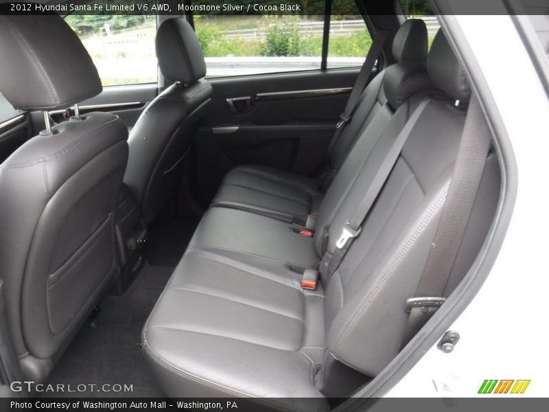 Moonstone Silver / Cocoa Black 2012 Hyundai Santa Fe Limited V6 AWD