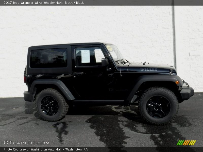 Black / Black 2017 Jeep Wrangler Willys Wheeler 4x4