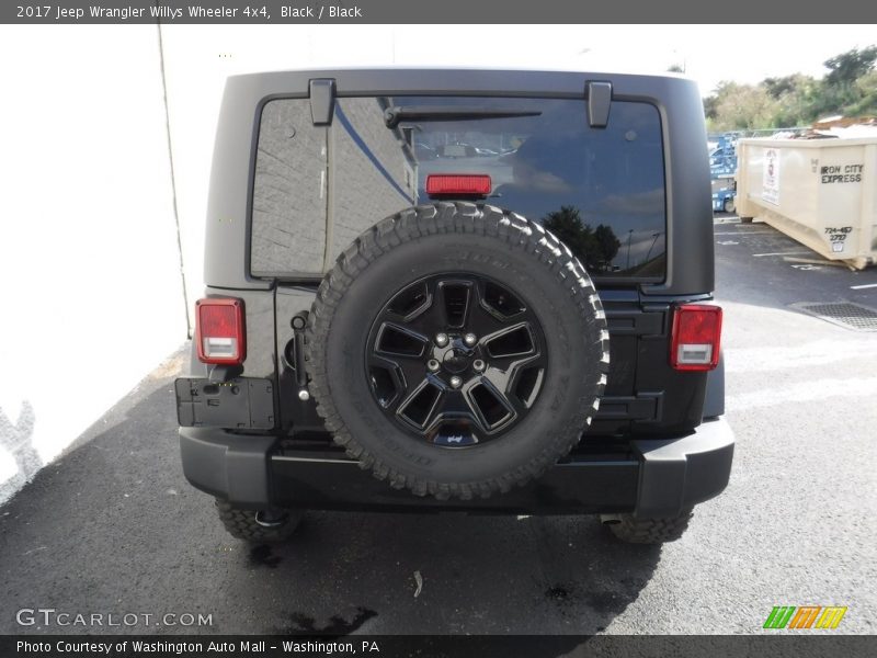 Black / Black 2017 Jeep Wrangler Willys Wheeler 4x4