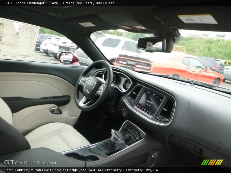 Octane Red Pearl / Black/Pearl 2018 Dodge Challenger GT AWD