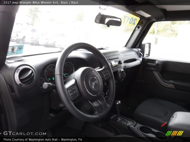 Black / Black 2017 Jeep Wrangler Willys Wheeler 4x4