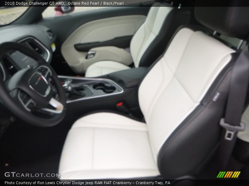Octane Red Pearl / Black/Pearl 2018 Dodge Challenger GT AWD
