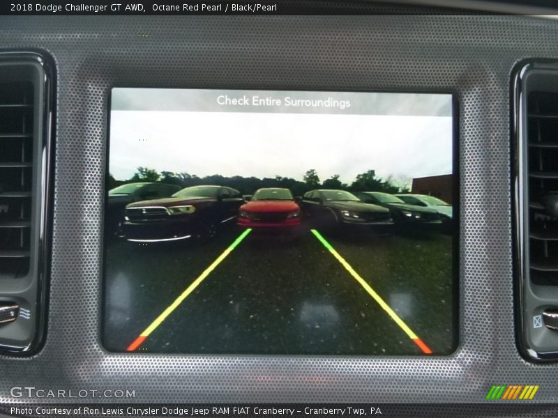 Octane Red Pearl / Black/Pearl 2018 Dodge Challenger GT AWD