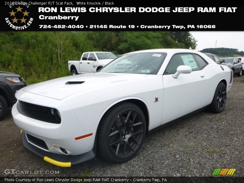 White Knuckle / Black 2018 Dodge Challenger R/T Scat Pack