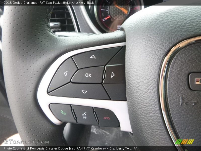 White Knuckle / Black 2018 Dodge Challenger R/T Scat Pack