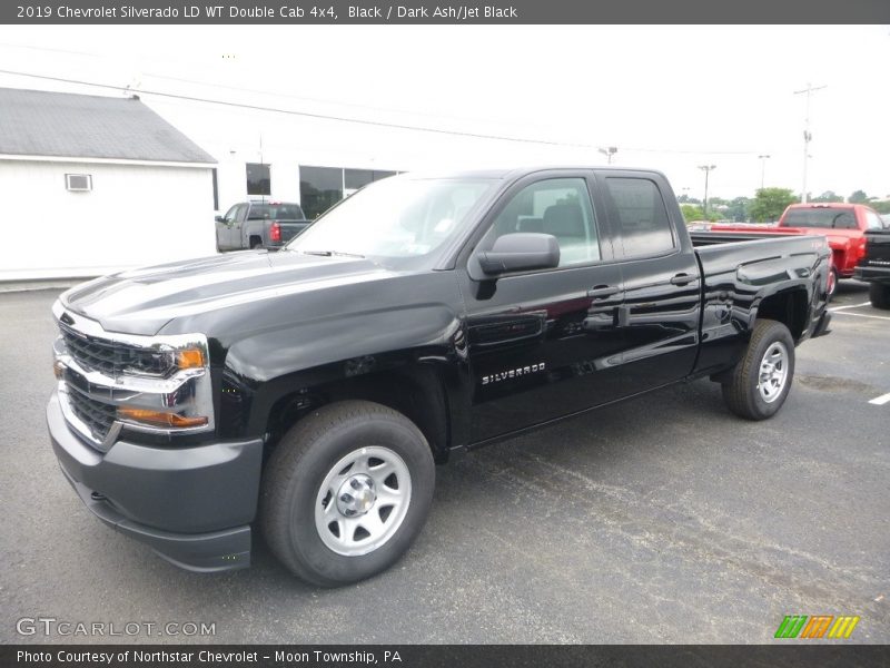 Black / Dark Ash/Jet Black 2019 Chevrolet Silverado LD WT Double Cab 4x4