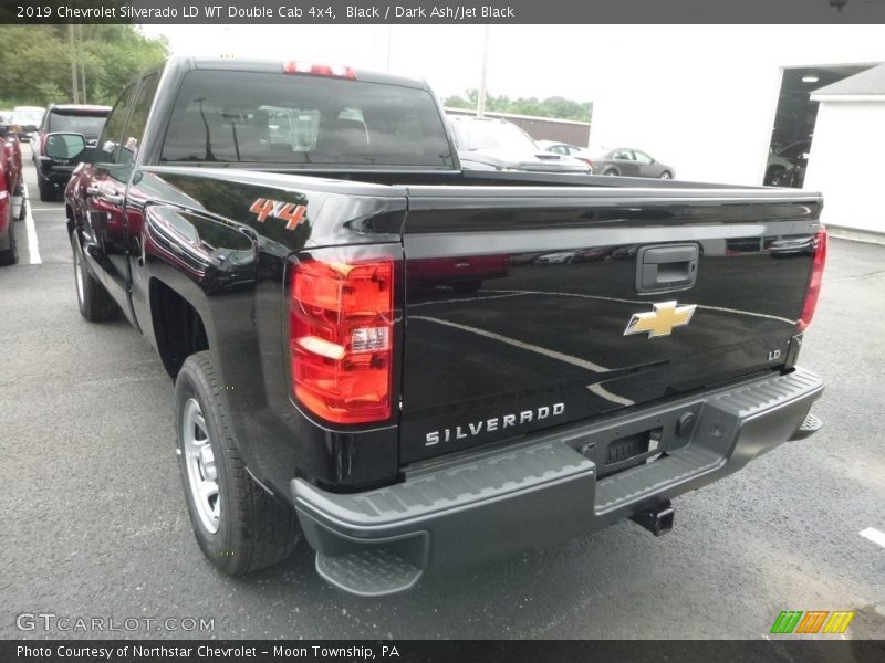 Black / Dark Ash/Jet Black 2019 Chevrolet Silverado LD WT Double Cab 4x4