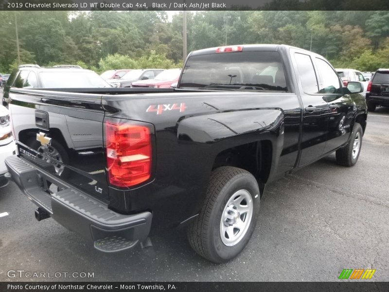 Black / Dark Ash/Jet Black 2019 Chevrolet Silverado LD WT Double Cab 4x4