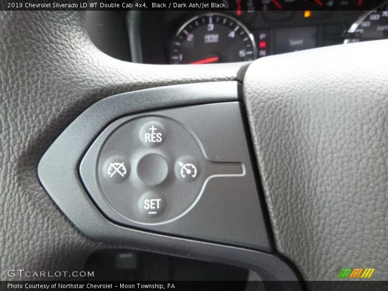 Black / Dark Ash/Jet Black 2019 Chevrolet Silverado LD WT Double Cab 4x4