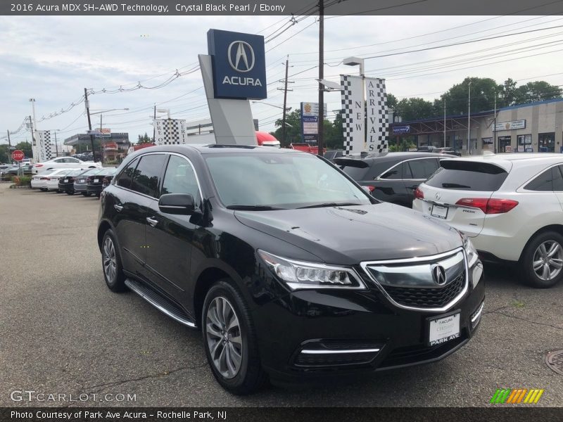 Crystal Black Pearl / Ebony 2016 Acura MDX SH-AWD Technology