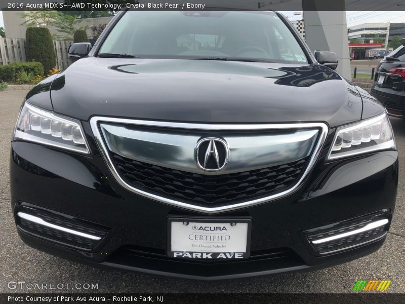 Crystal Black Pearl / Ebony 2016 Acura MDX SH-AWD Technology