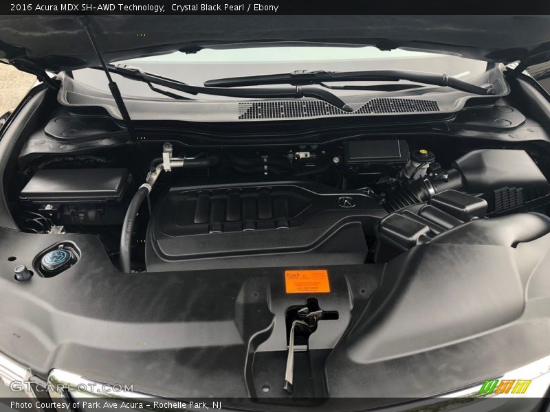 Crystal Black Pearl / Ebony 2016 Acura MDX SH-AWD Technology