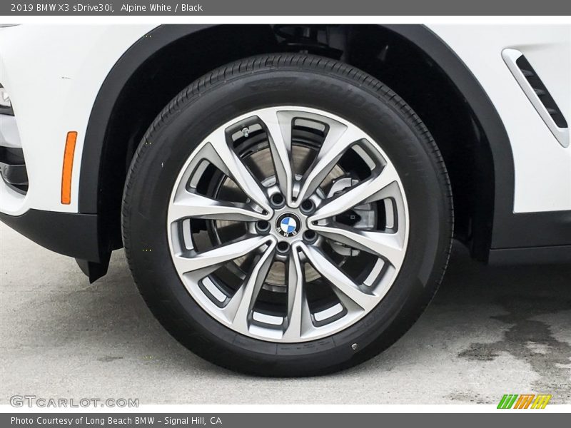 Alpine White / Black 2019 BMW X3 sDrive30i