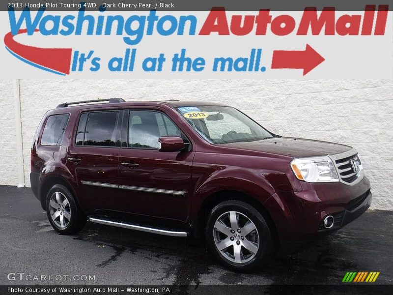 Dark Cherry Pearl / Black 2013 Honda Pilot Touring 4WD