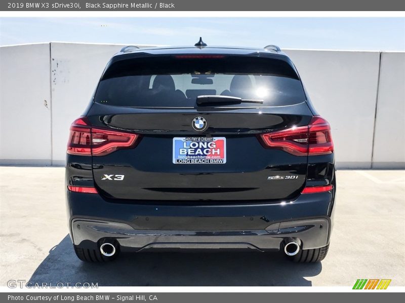 Black Sapphire Metallic / Black 2019 BMW X3 sDrive30i